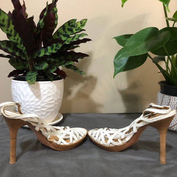 ALDO White Strappy Wedding Heel Sandal - Picture 2 of 6